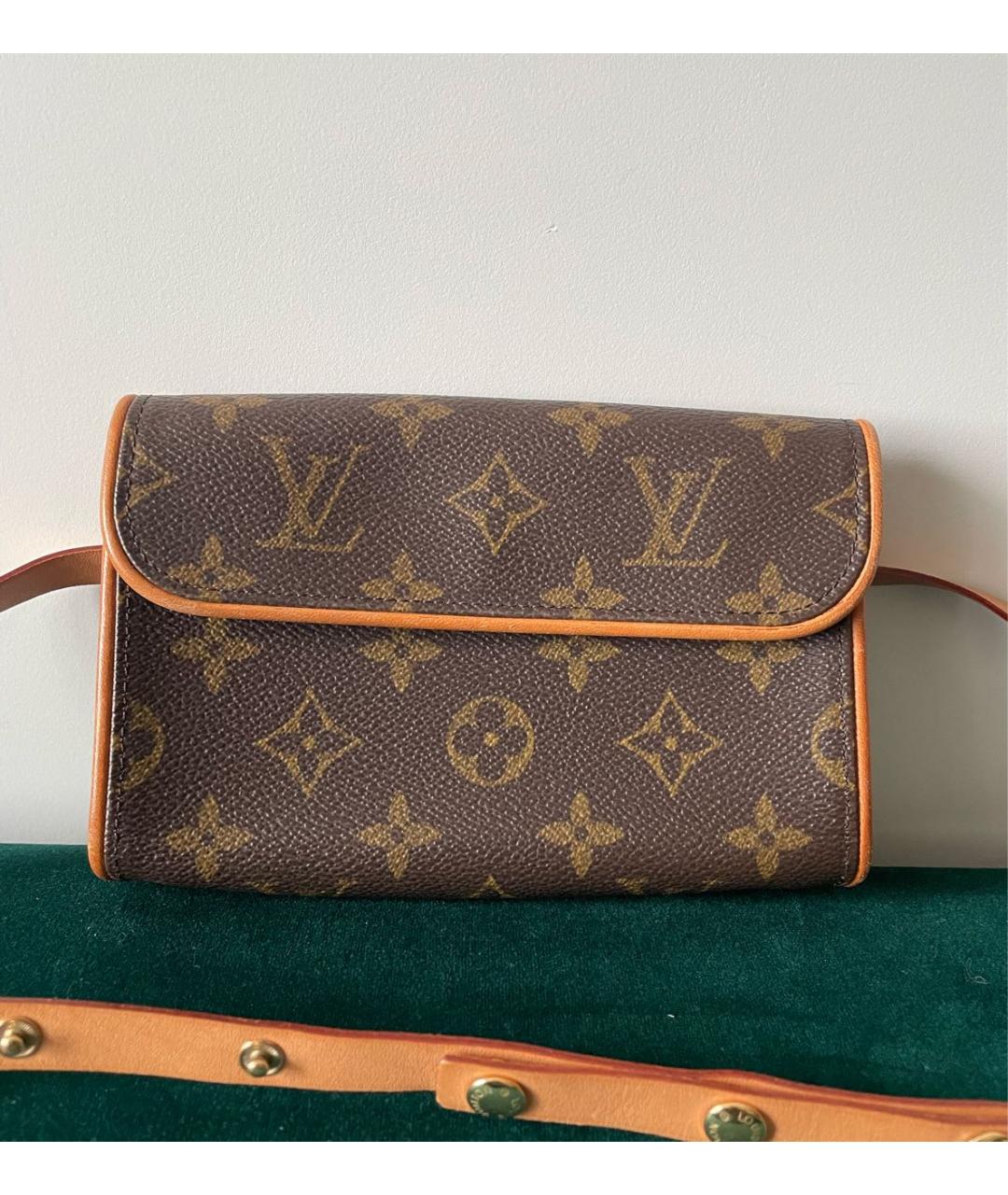 LOUIS VUITTON Коричневая поясная сумка, фото 8
