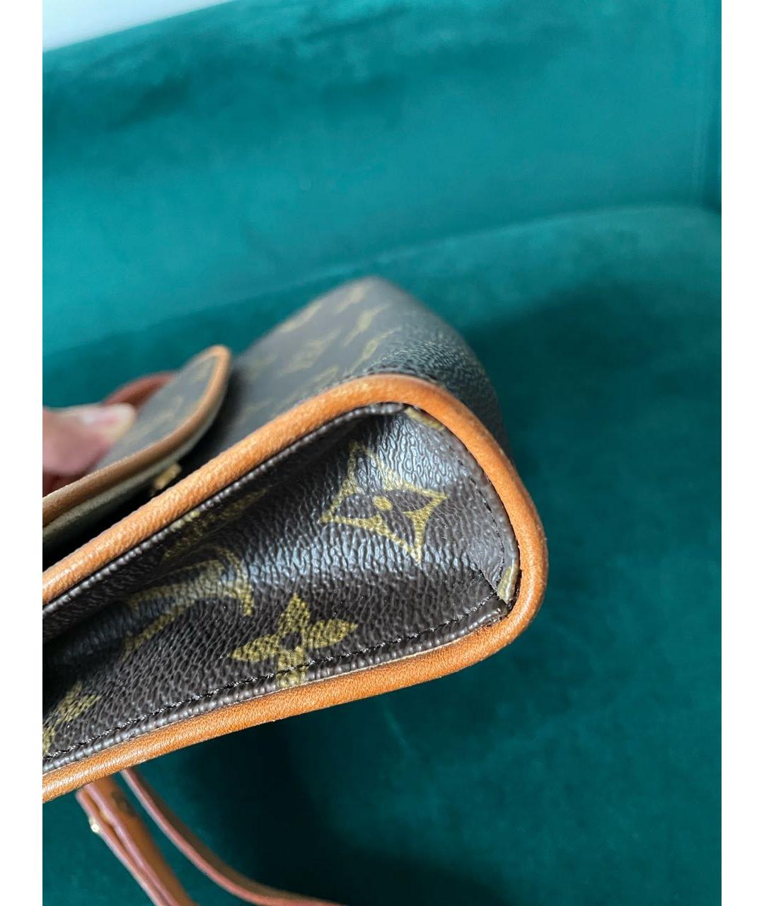 LOUIS VUITTON Коричневая поясная сумка, фото 7