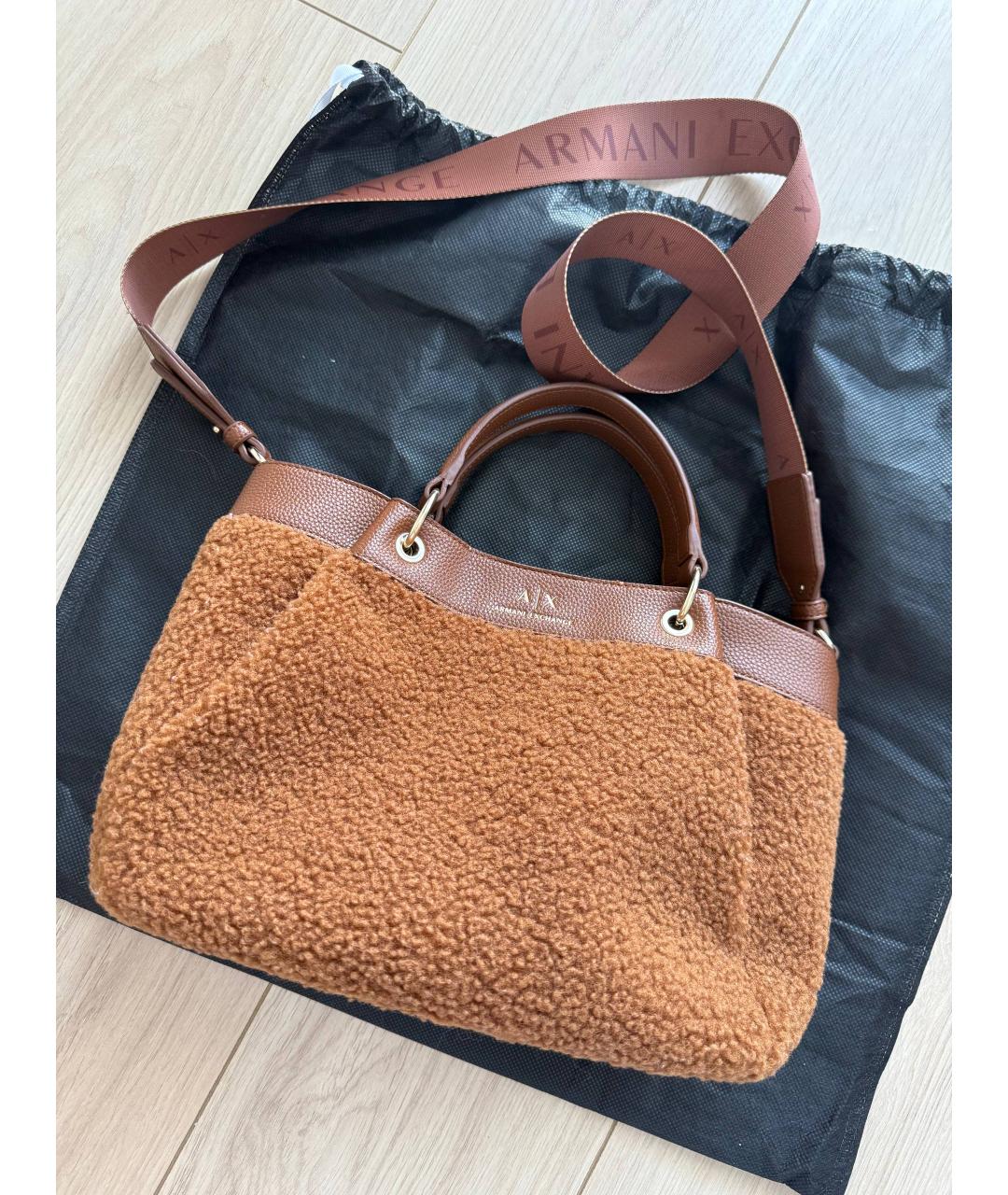 ARMANI EXCHANGE Коричневая сумка через плечо, фото 5