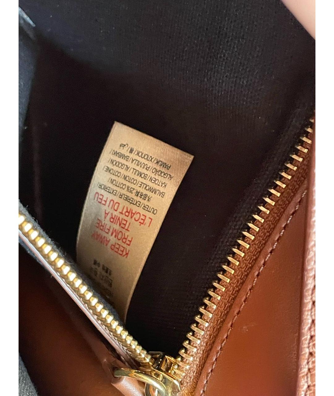 BURBERRY Коричневая кожаная сумка через плечо, фото 8
