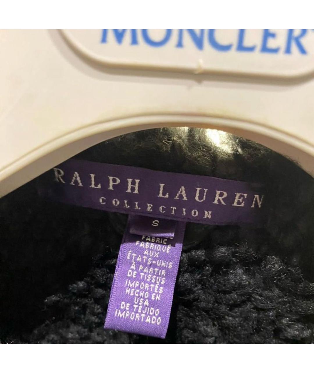 RALPH LAUREN Черный кожаный жилет, фото 3