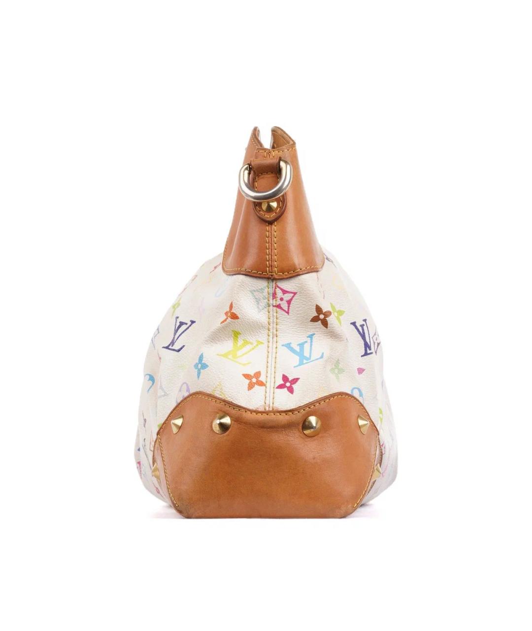 LOUIS VUITTON Белая кожаная сумка с короткими ручками, фото 6