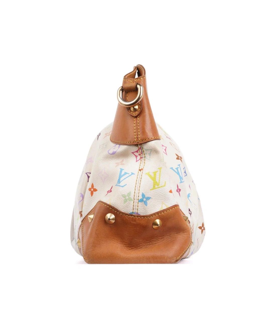 LOUIS VUITTON Белая кожаная сумка с короткими ручками, фото 7