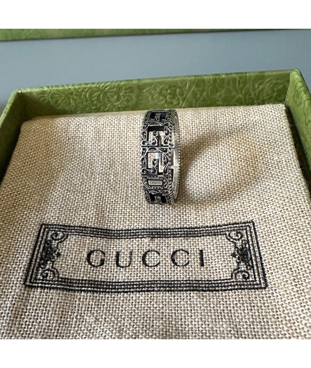 GUCCI Серебряное серебряное кольцо, фото 6