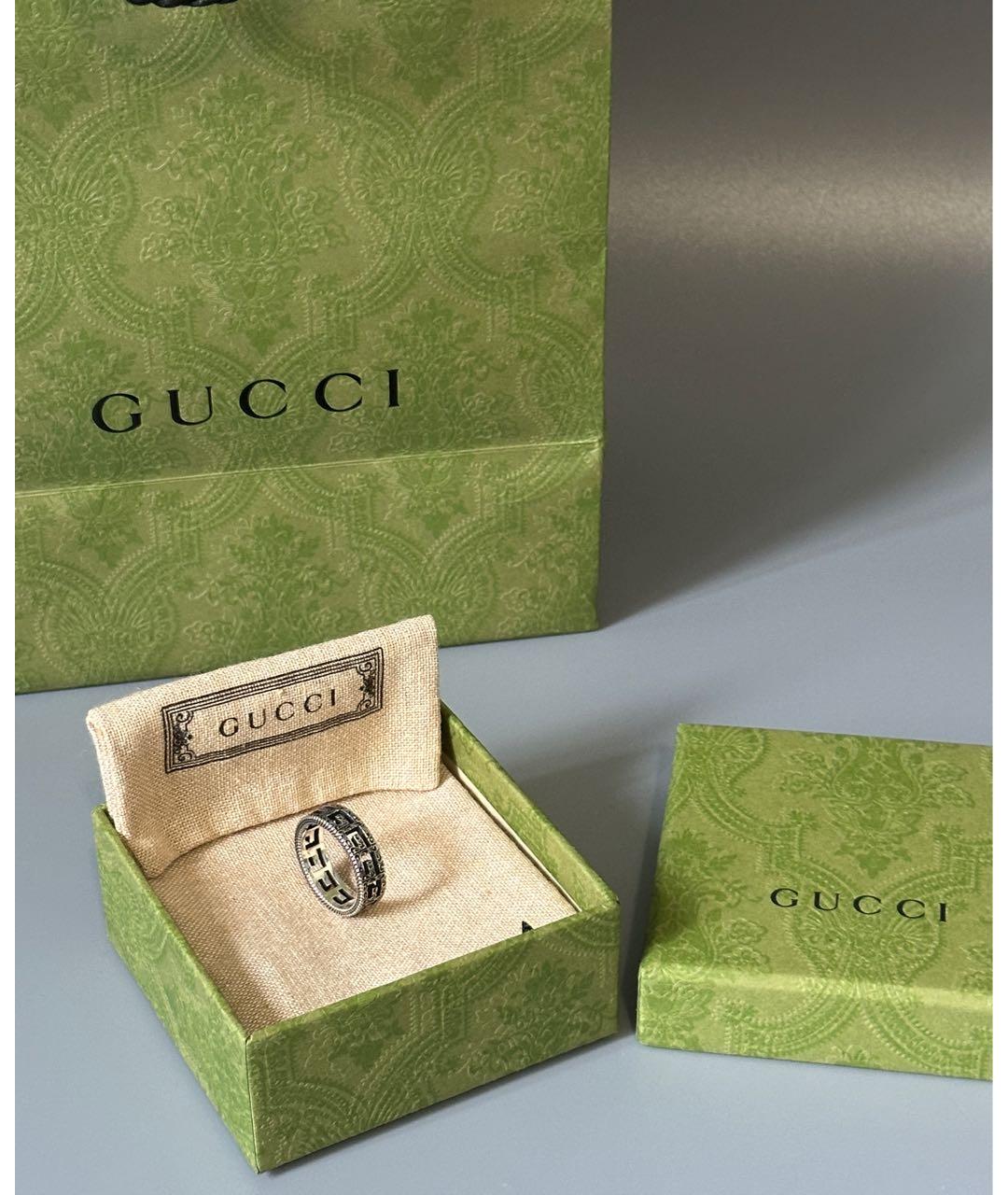 GUCCI Серебряное серебряное кольцо, фото 8