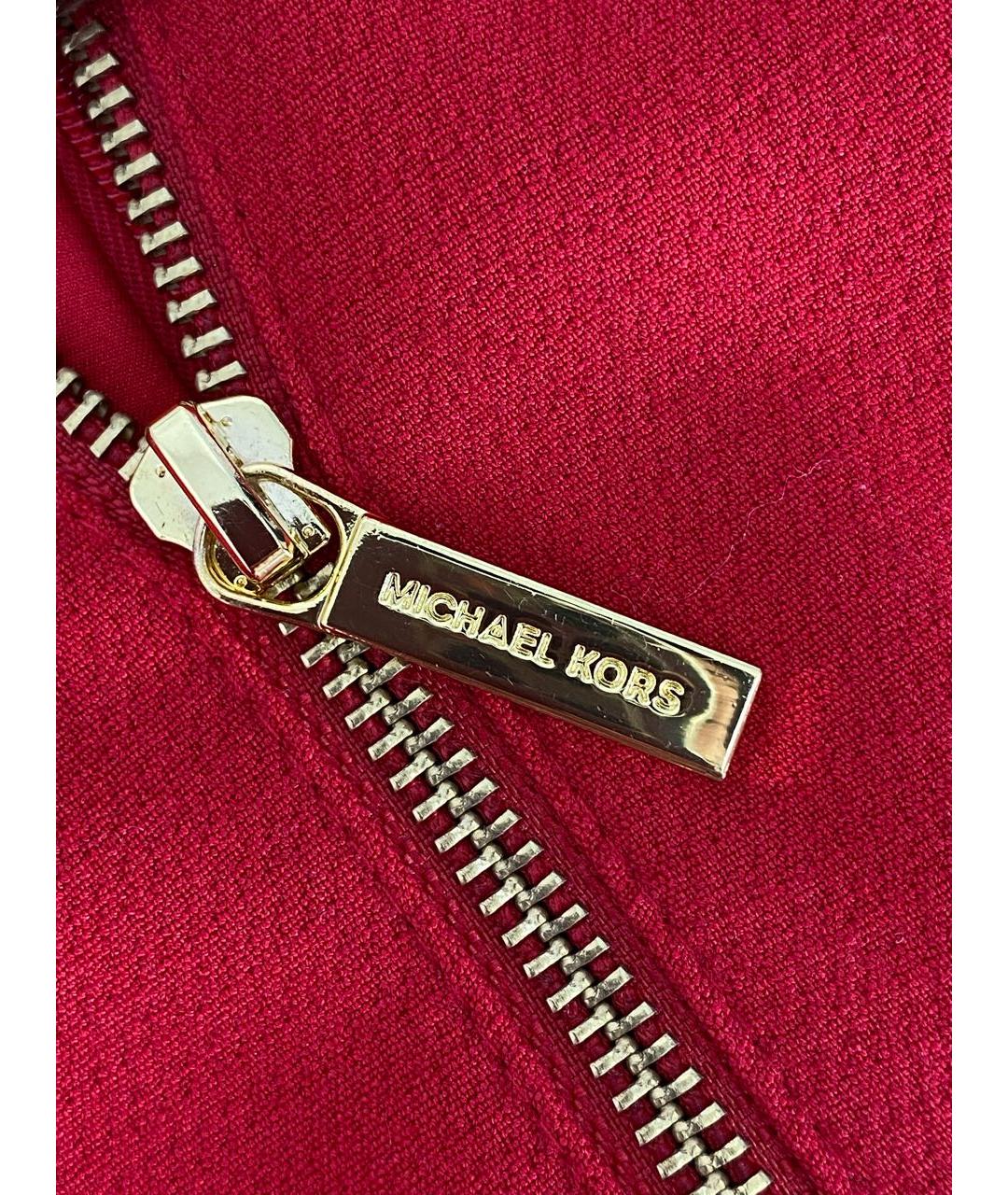 MICHAEL MICHAEL KORS Красное полиэстеровое повседневное платье, фото 4