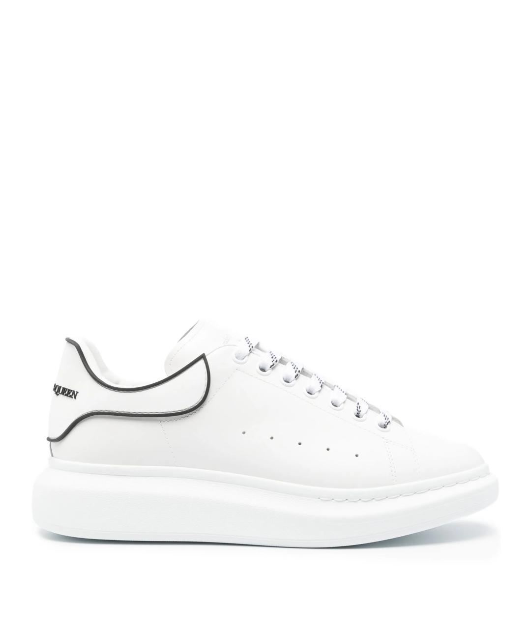 ALEXANDER MCQUEEN Белые кожаные низкие кроссовки / кеды, фото 1
