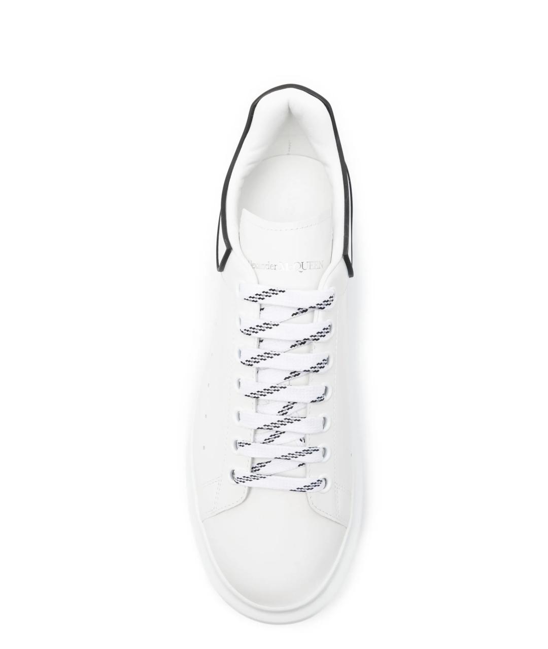 ALEXANDER MCQUEEN Белые кожаные низкие кроссовки / кеды, фото 3