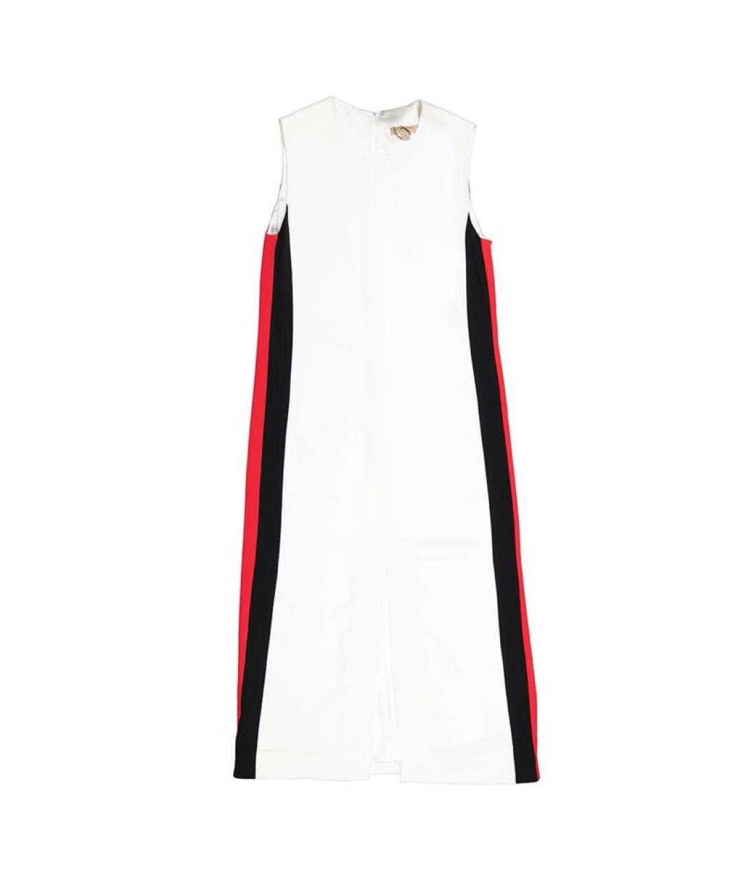 BURBERRY Белое хлопковое коктейльное платье, фото 1