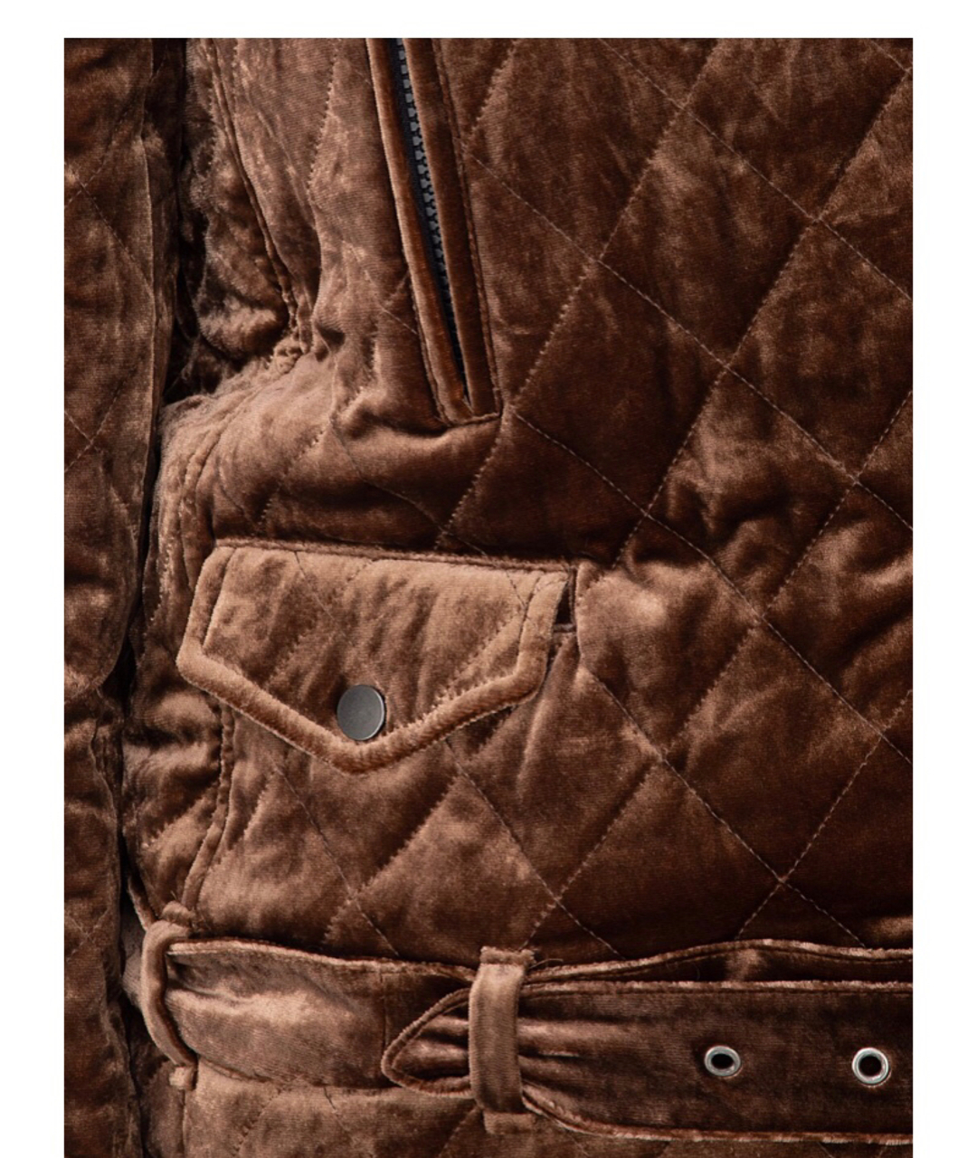 BRUNELLO CUCINELLI Коричневый бархатный жакет/пиджак, фото 5