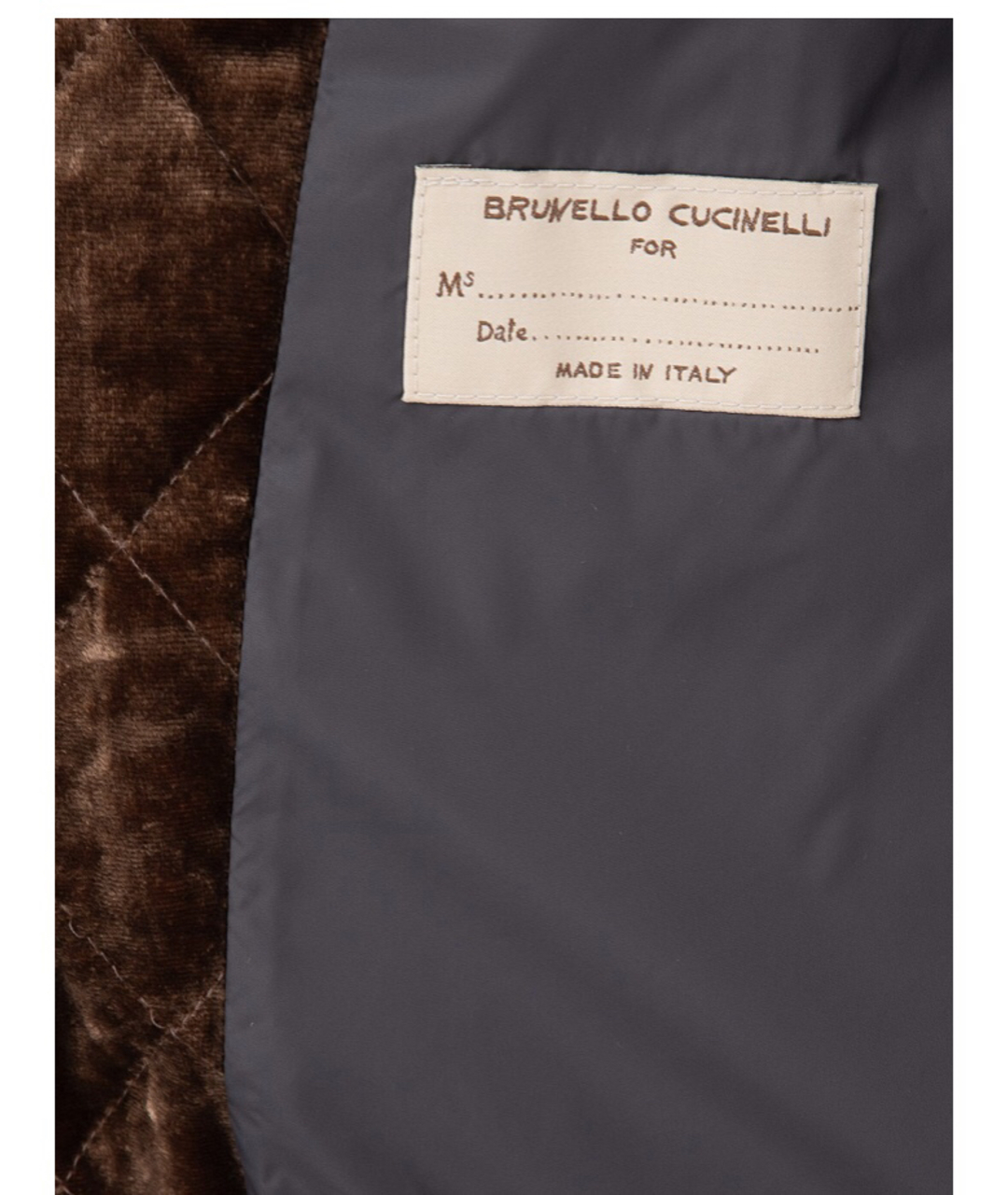 BRUNELLO CUCINELLI Коричневый бархатный жакет/пиджак, фото 6