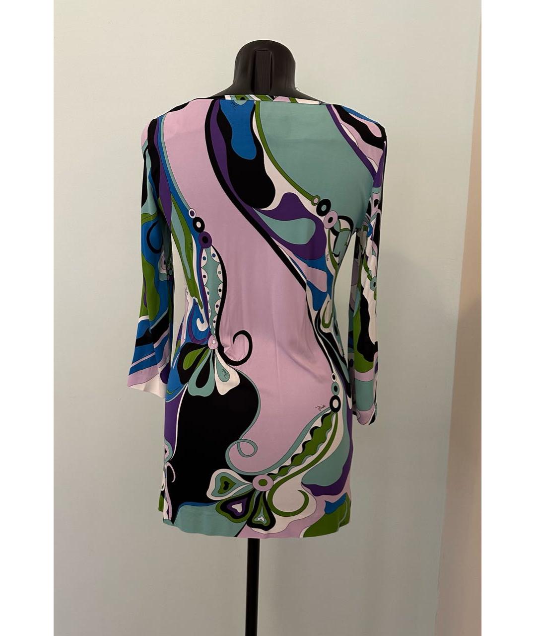 EMILIO PUCCI Мульти вискозное платье, фото 2