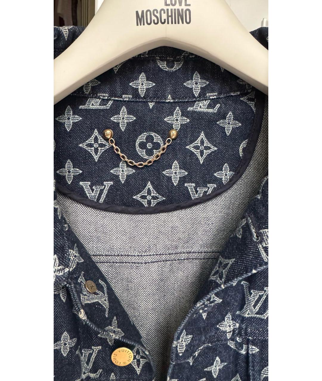 LOUIS VUITTON Темно-синяя хлопковая куртка, фото 3