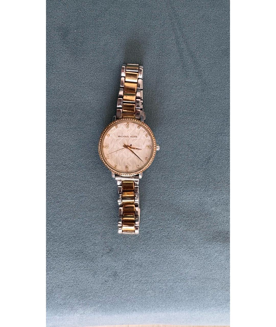 MICHAEL KORS Серебряные часы из золота и стали, фото 2