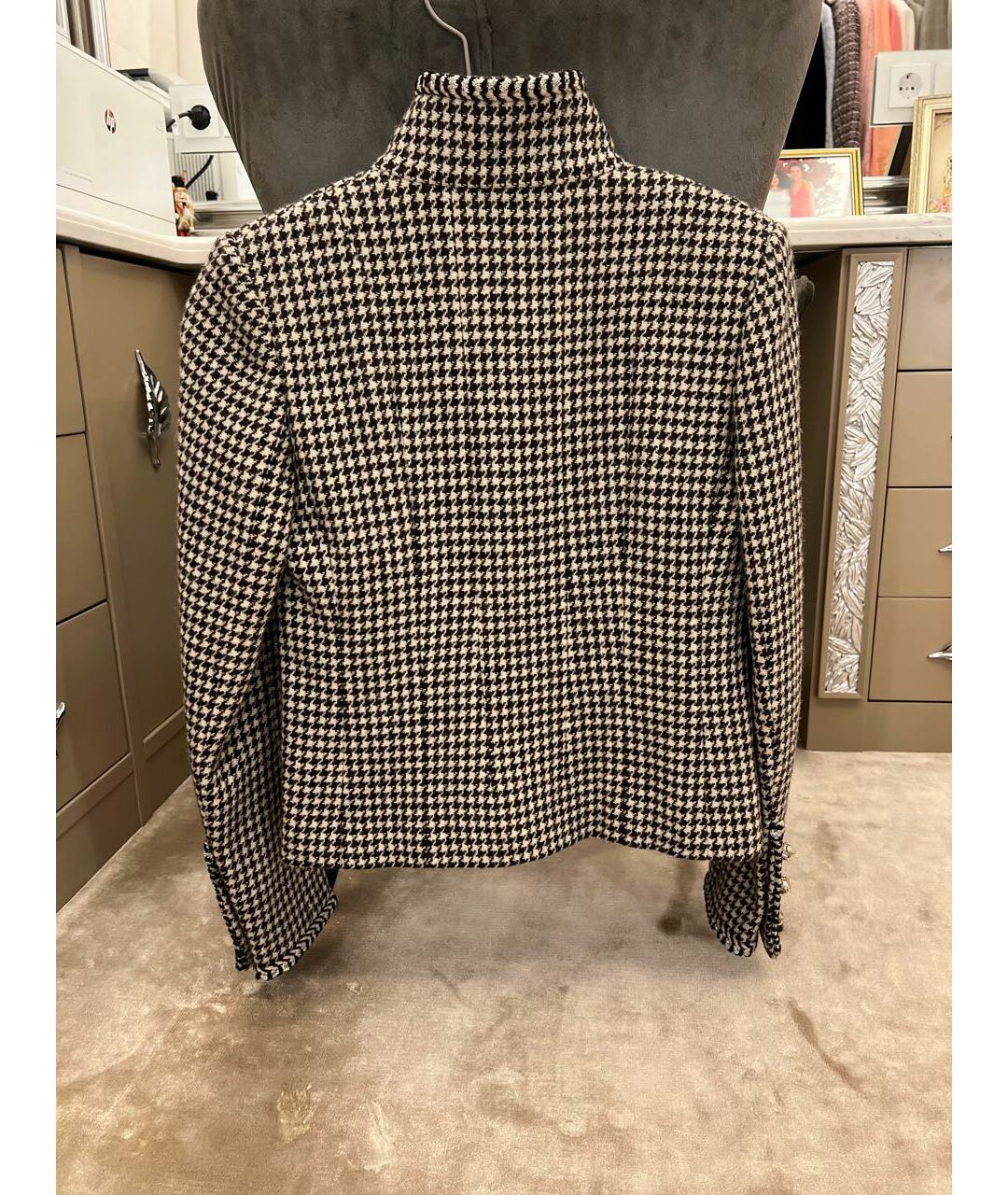 CHANEL PRE-OWNED Серый шерстяной жакет/пиджак, фото 2