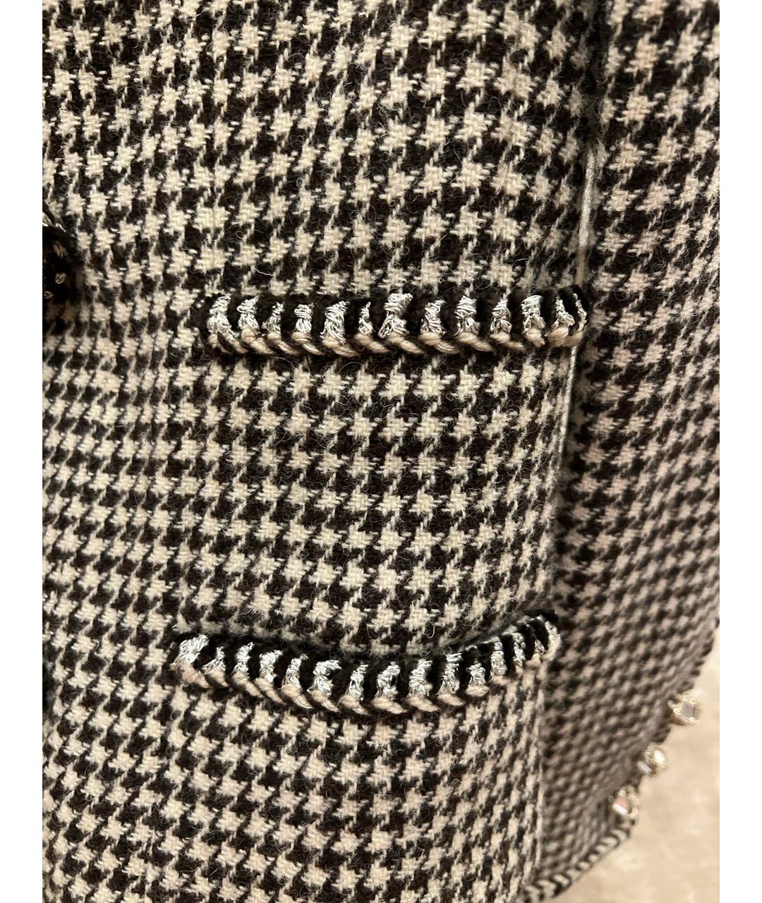 CHANEL PRE-OWNED Серый шерстяной жакет/пиджак, фото 6