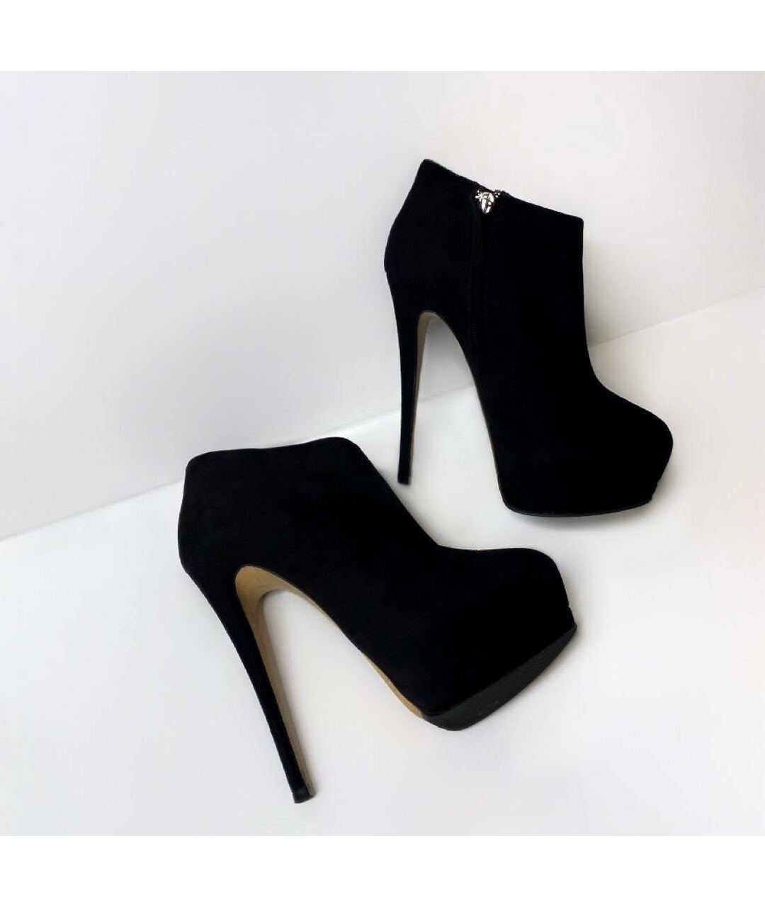 GIUSEPPE ZANOTTI DESIGN Черные замшевые ботильоны, фото 5