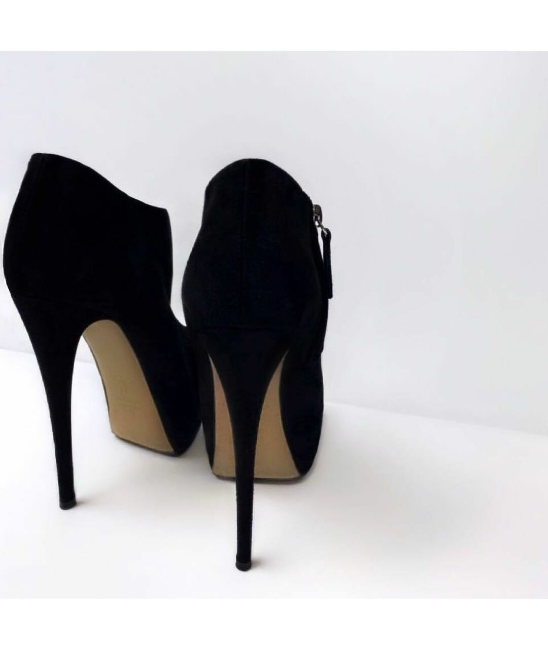 GIUSEPPE ZANOTTI DESIGN Черные замшевые ботильоны, фото 4