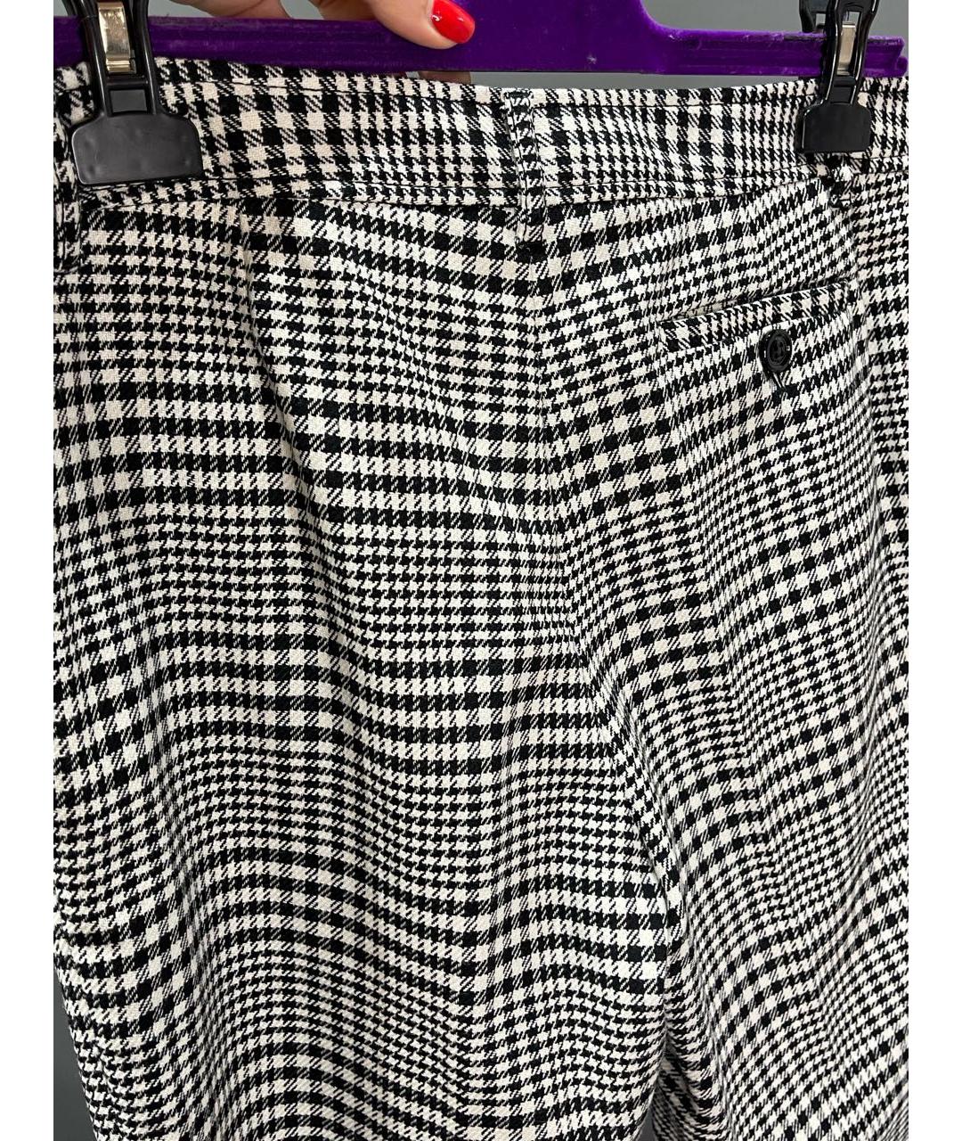MOSCHINO Мульти шерстяные прямые брюки, фото 3