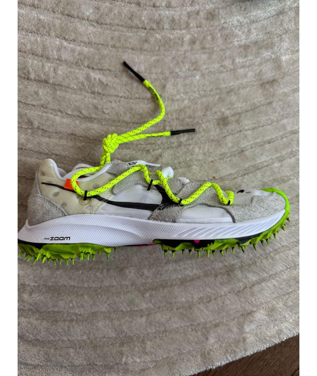 NIKE X OFF-WHITE Белые текстильные кроссовки, фото 8