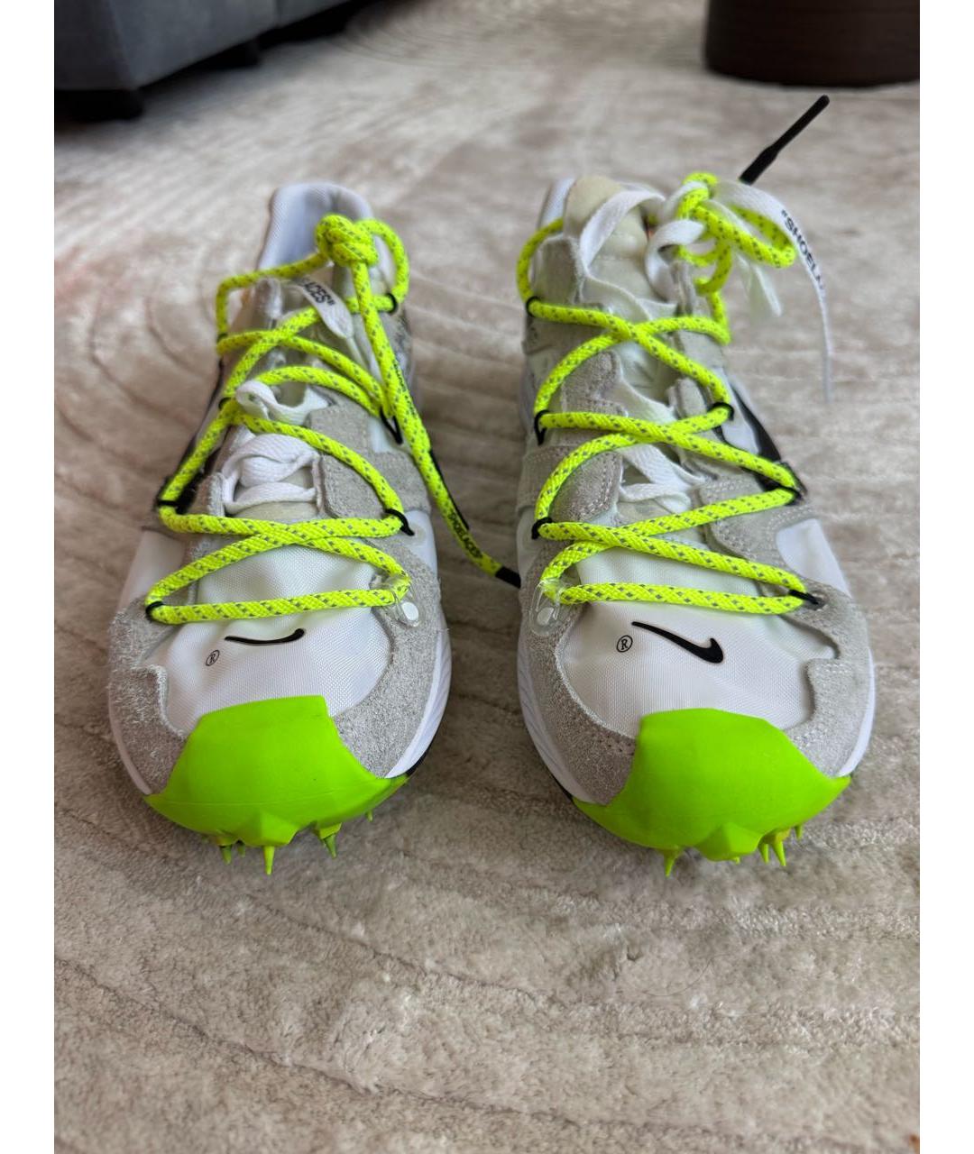 NIKE X OFF-WHITE Белые текстильные кроссовки, фото 2