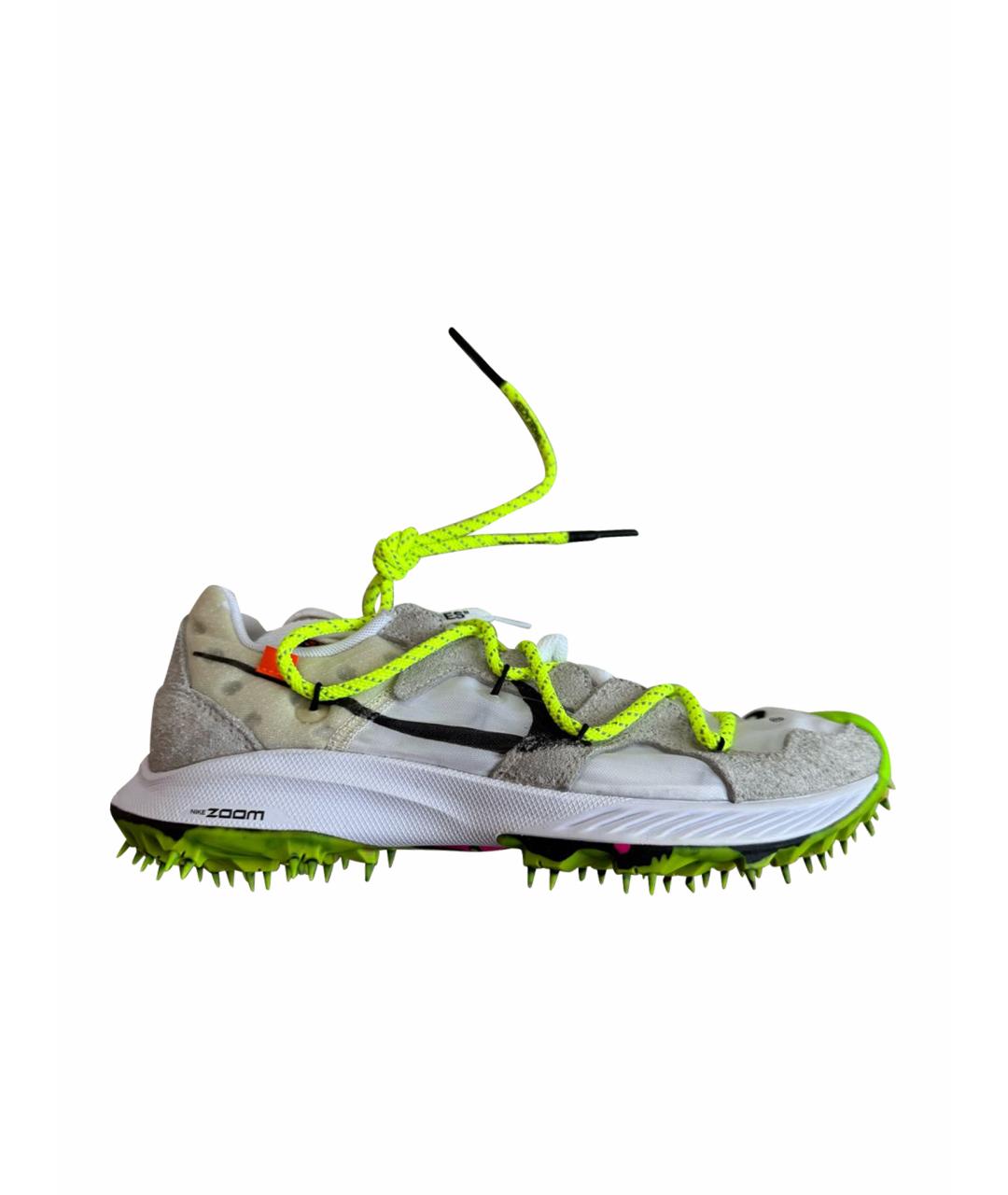 NIKE X OFF-WHITE Белые текстильные кроссовки, фото 1