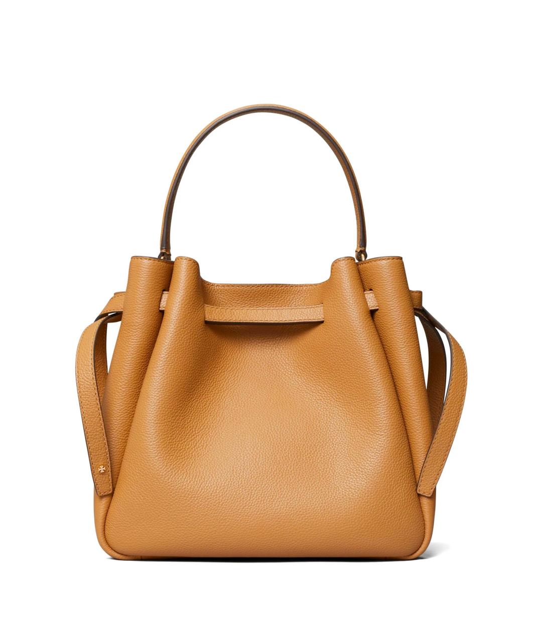 TORY BURCH Бежевая кожаная сумка через плечо, фото 4