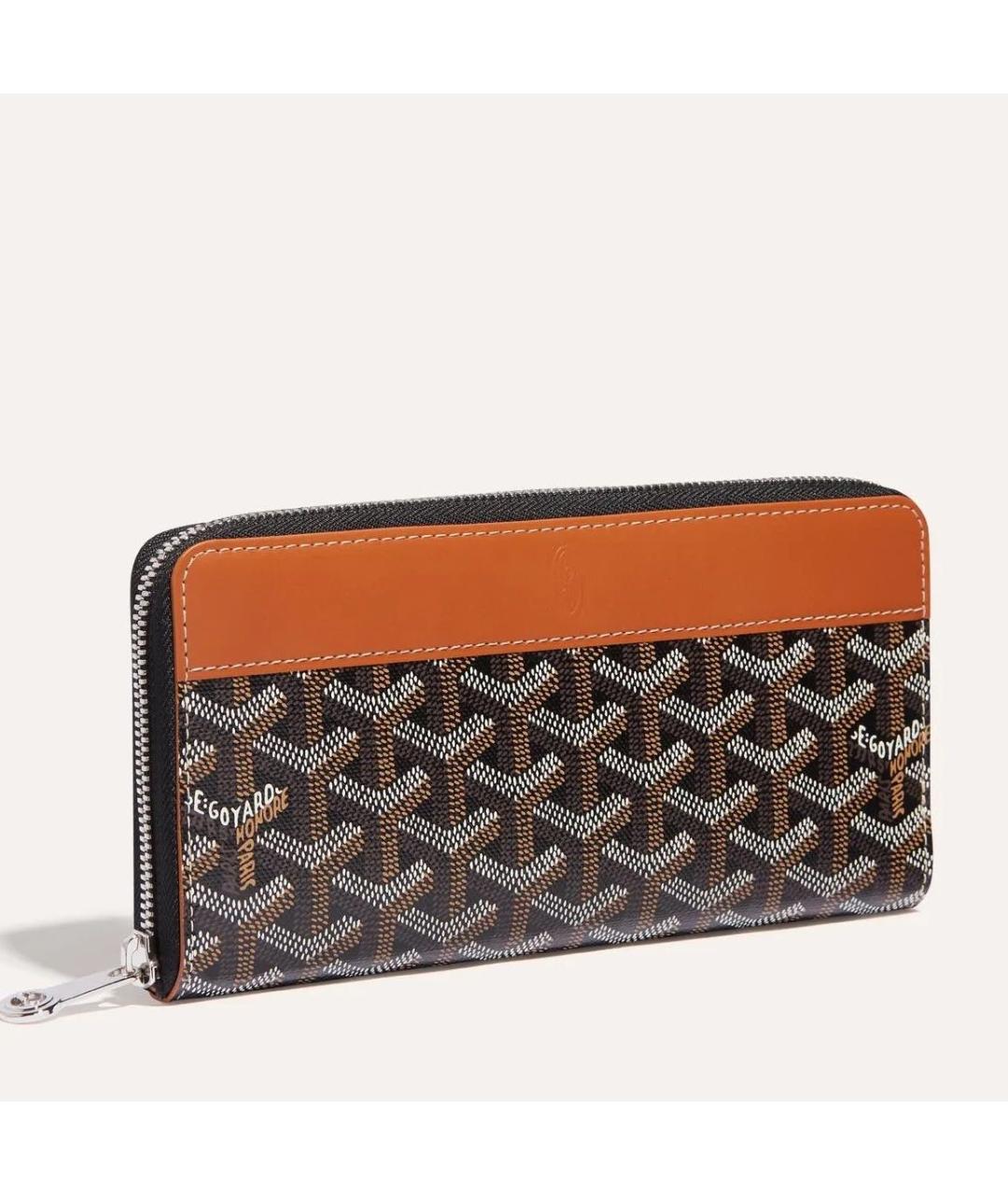 GOYARD Коричневый кошелек, фото 4