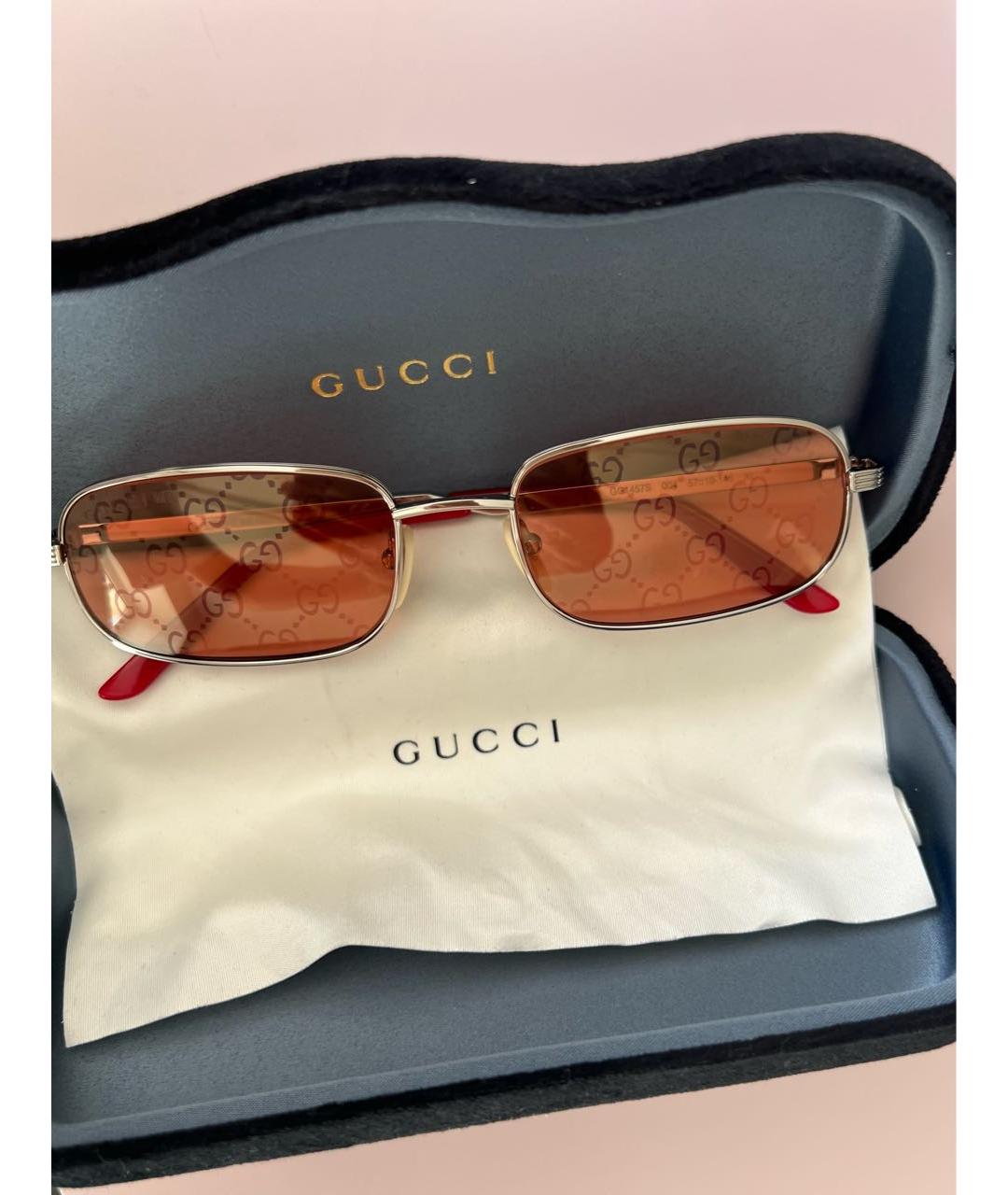 GUCCI Мульти пластиковые солнцезащитные очки, фото 3
