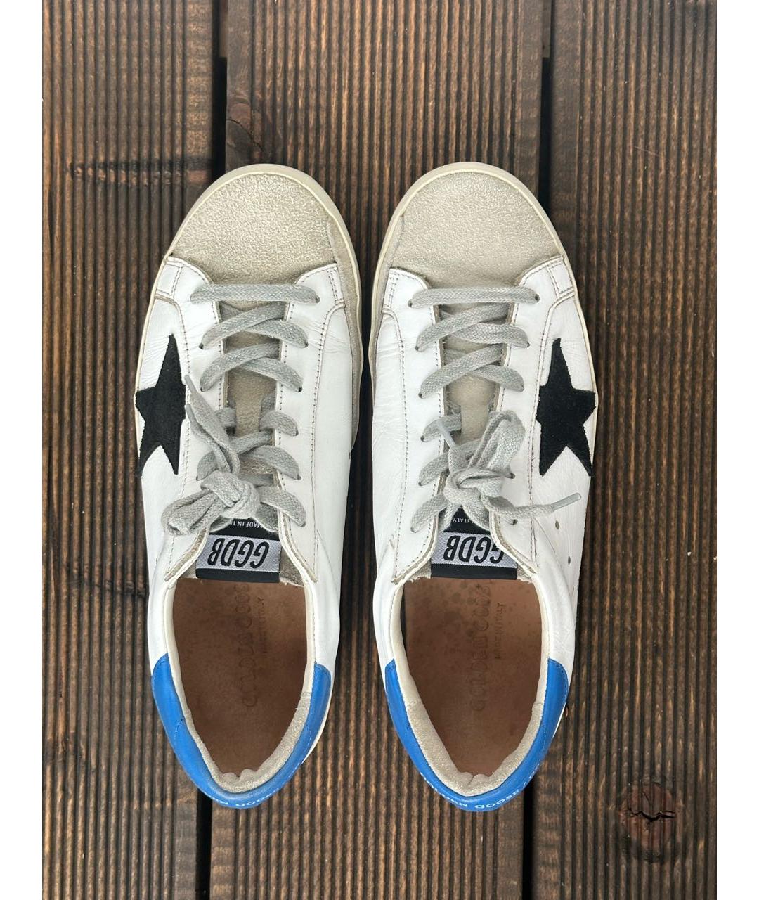 GOLDEN GOOSE DELUXE BRAND Белые кожаные кеды, фото 3