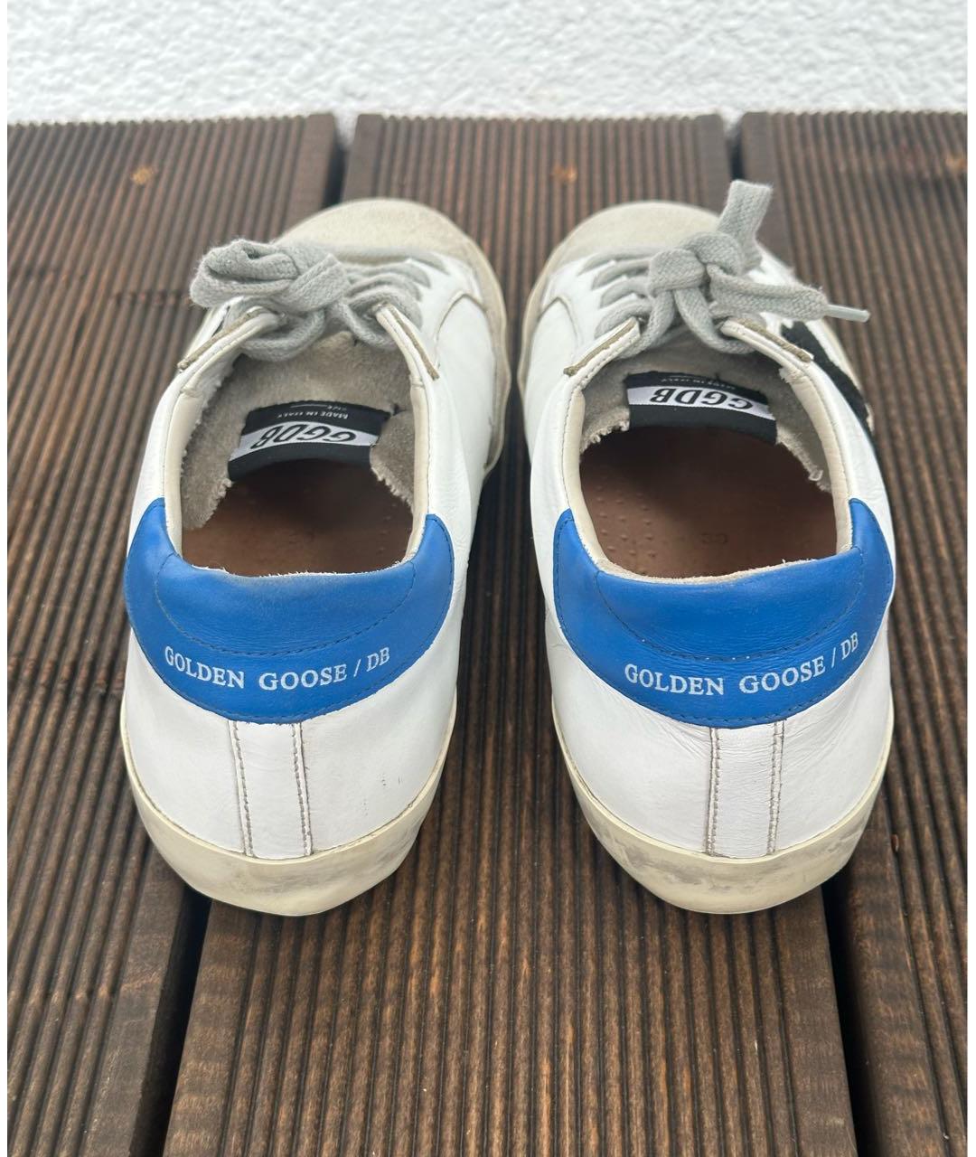 GOLDEN GOOSE DELUXE BRAND Белые кожаные кеды, фото 4