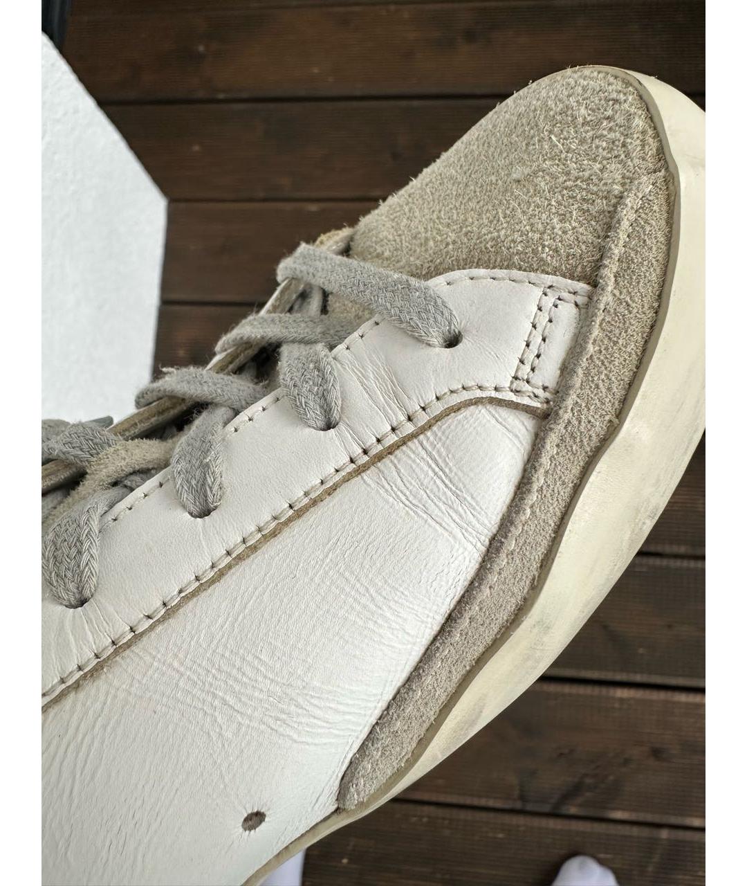 GOLDEN GOOSE DELUXE BRAND Белые кожаные кеды, фото 7