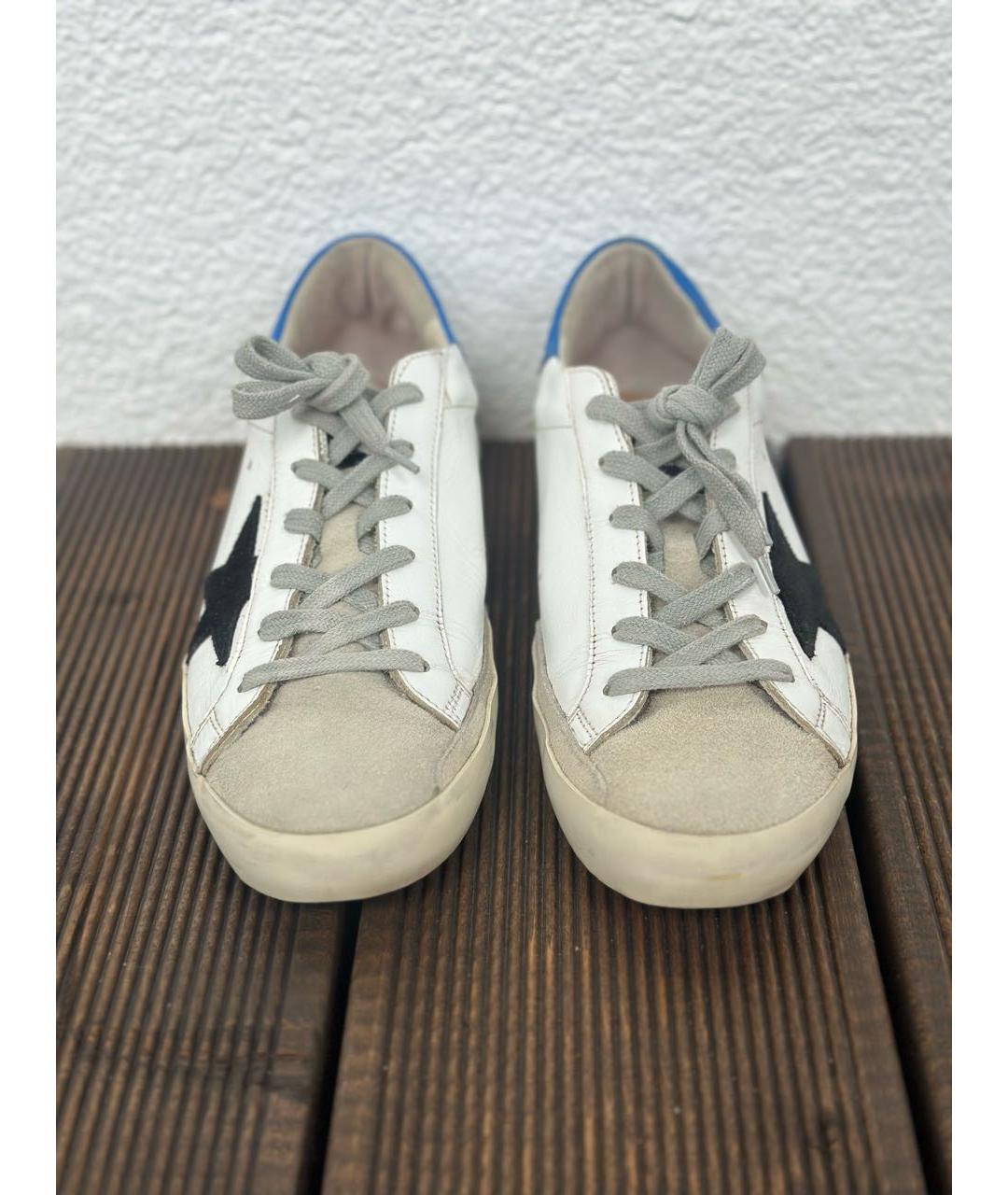 GOLDEN GOOSE DELUXE BRAND Белые кожаные кеды, фото 2