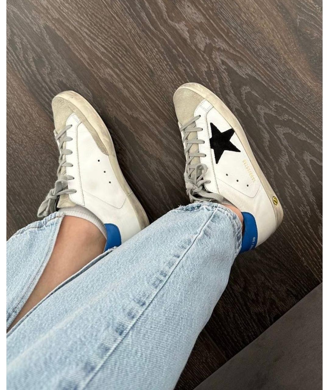 GOLDEN GOOSE DELUXE BRAND Белые кожаные кеды, фото 5