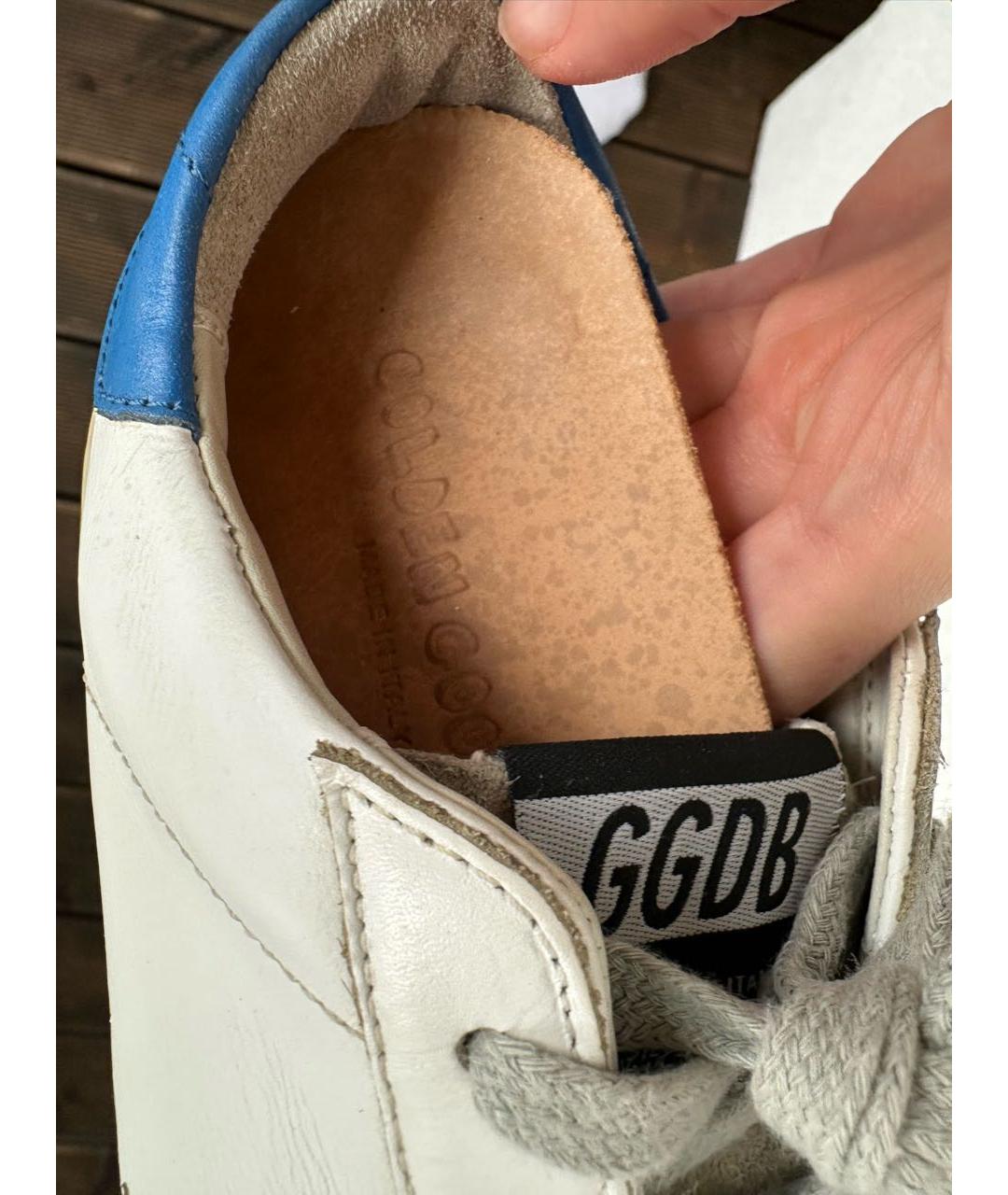 GOLDEN GOOSE DELUXE BRAND Белые кожаные кеды, фото 8