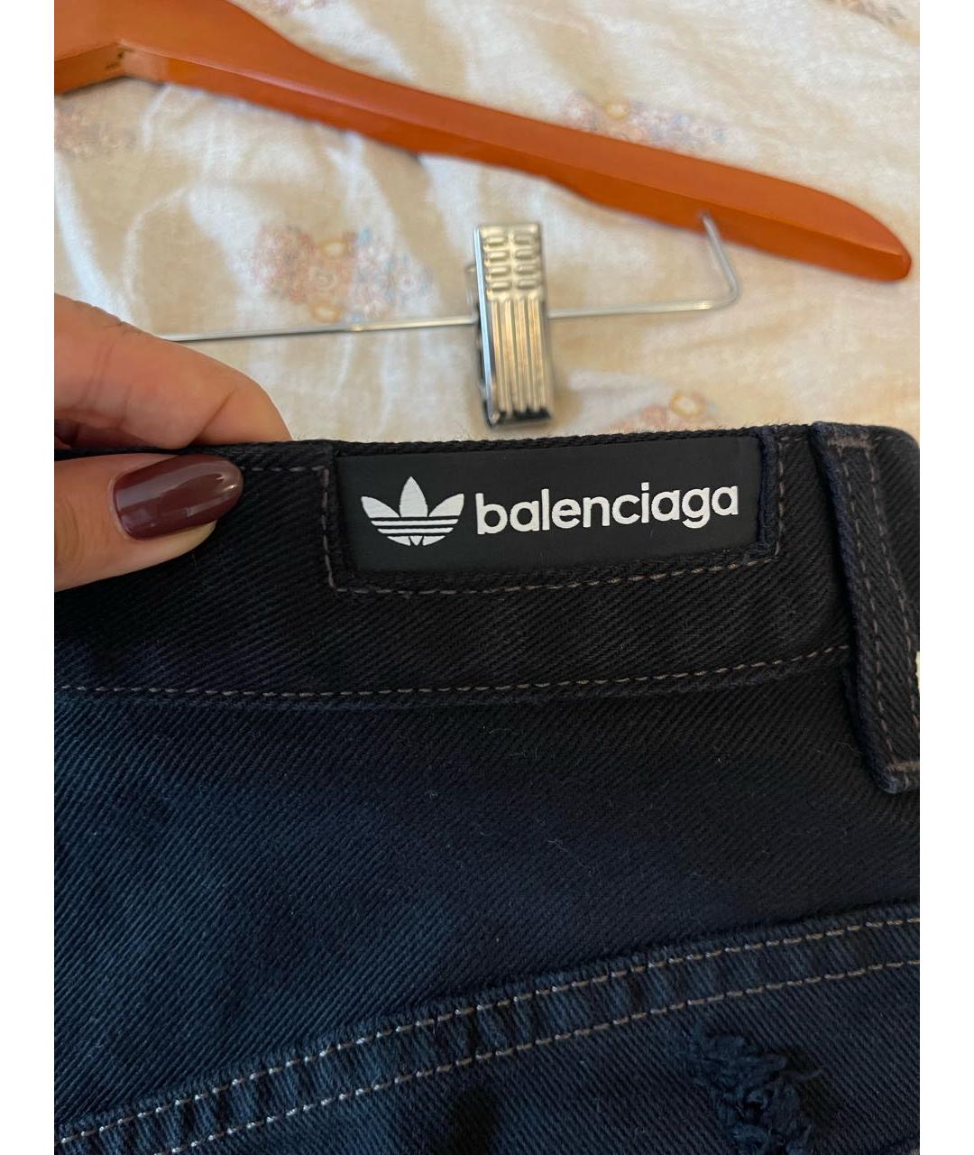 BALENCIAGA Черные хлопковые шорты, фото 5