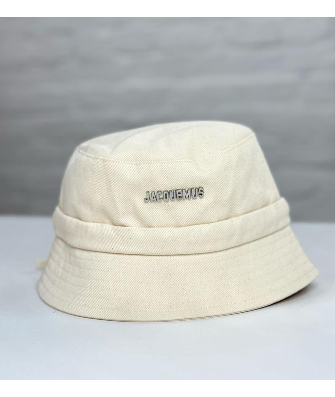 JACQUEMUS Белая хлопковая панама, фото 6