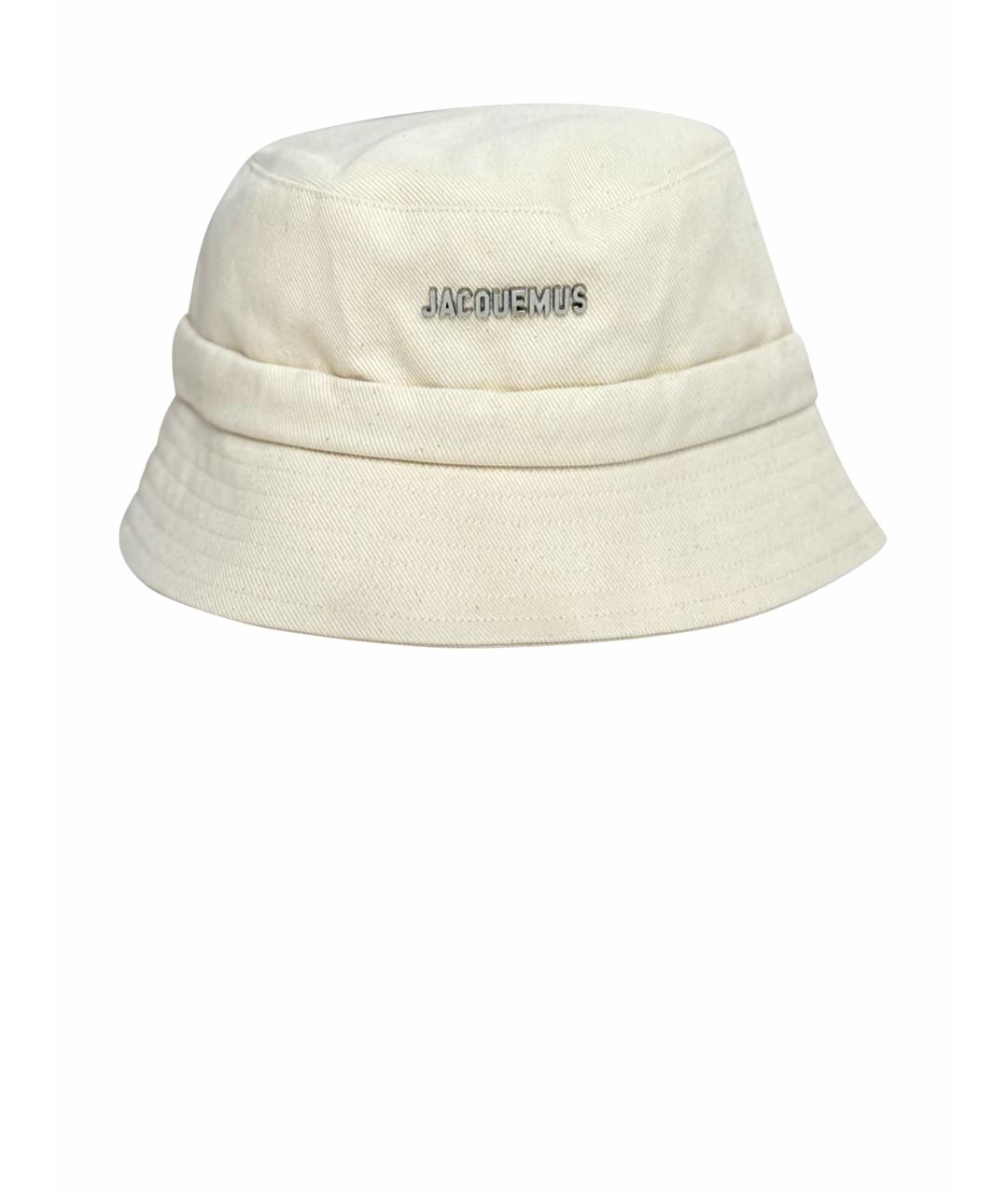 JACQUEMUS Белая хлопковая панама, фото 1