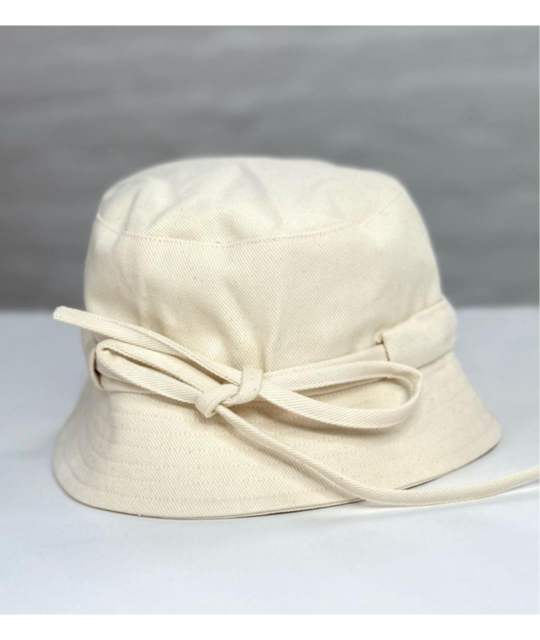 JACQUEMUS Белая хлопковая панама, фото 3