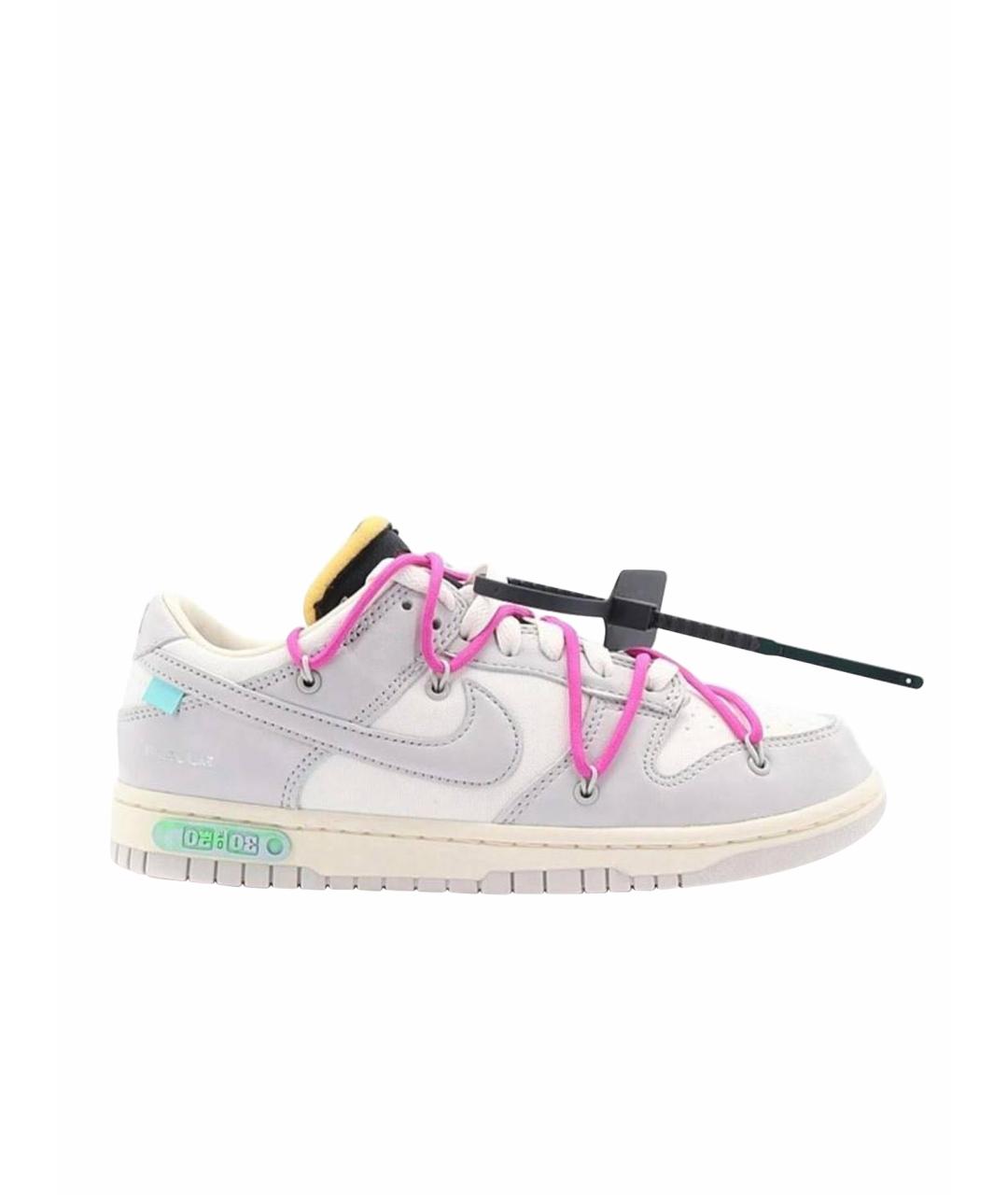 NIKE X OFF-WHITE Мульти кожаные кроссовки, фото 1