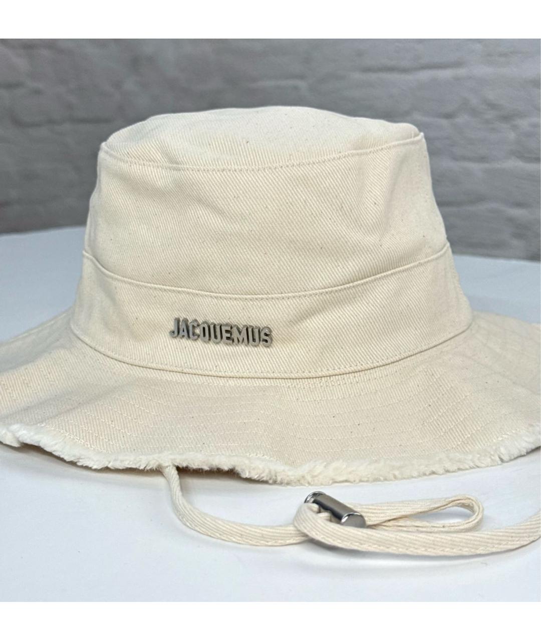 JACQUEMUS Бежевая хлопковая панама, фото 2