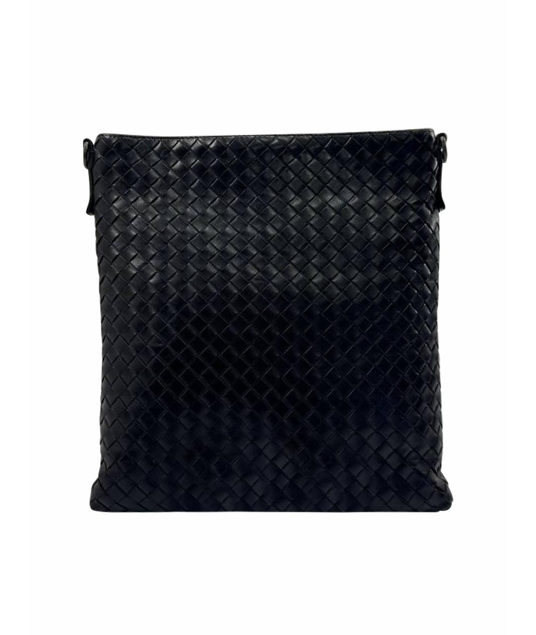 BOTTEGA VENETA Черная кожаная сумка на плечо, фото 1