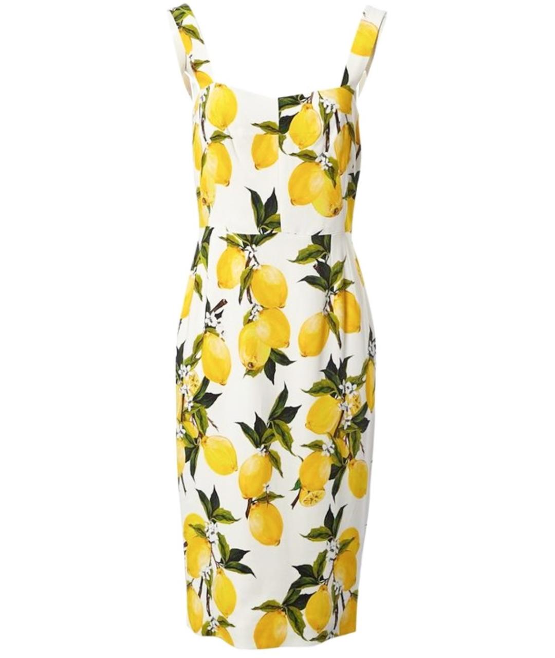 DOLCE&GABBANA Зеленые шелковое коктейльное платье, фото 1