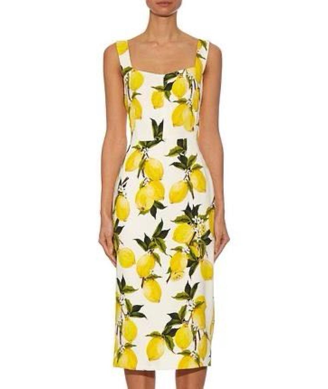 DOLCE&GABBANA Зеленые шелковое коктейльное платье, фото 3
