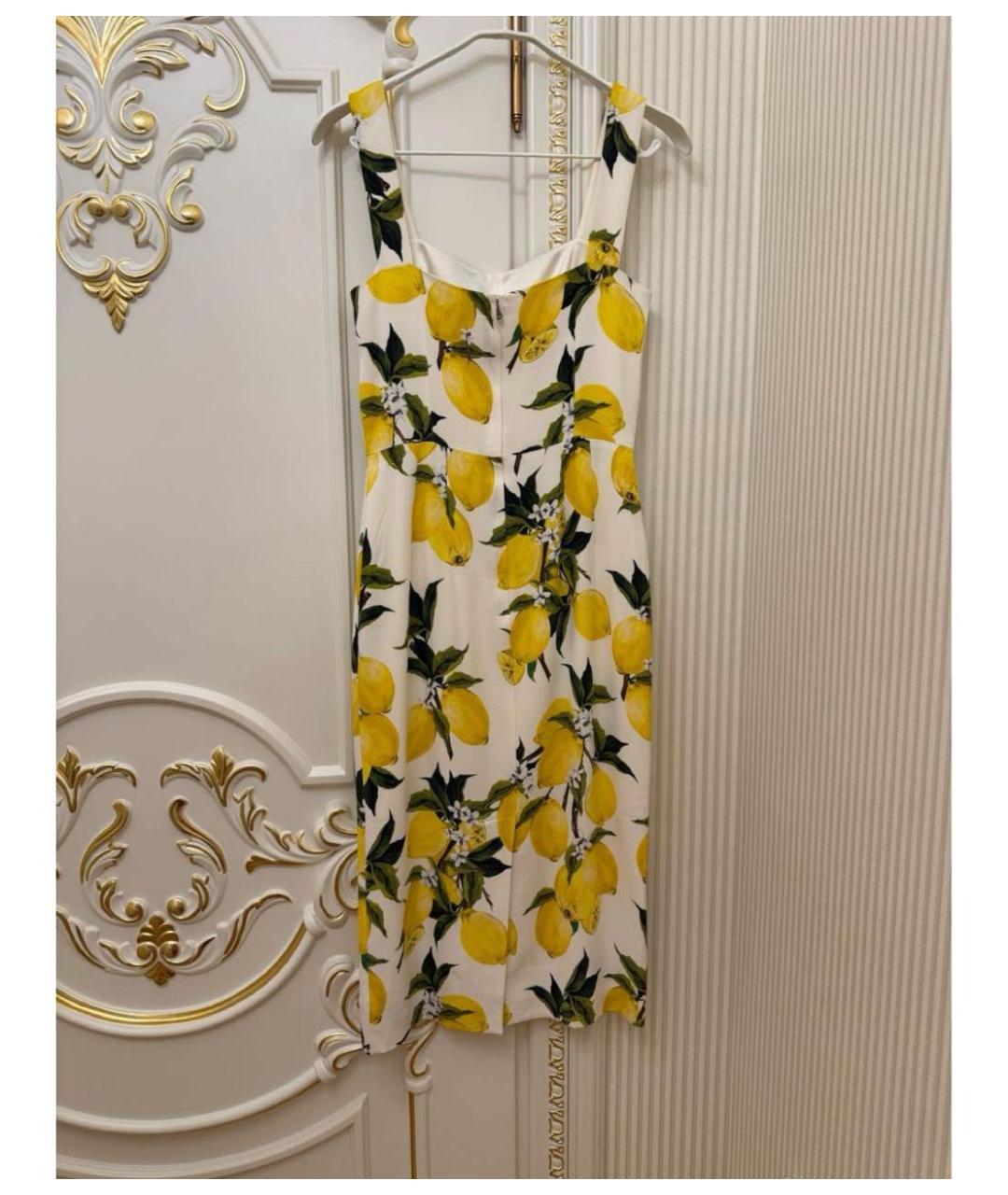 DOLCE&GABBANA Зеленые шелковое коктейльное платье, фото 5