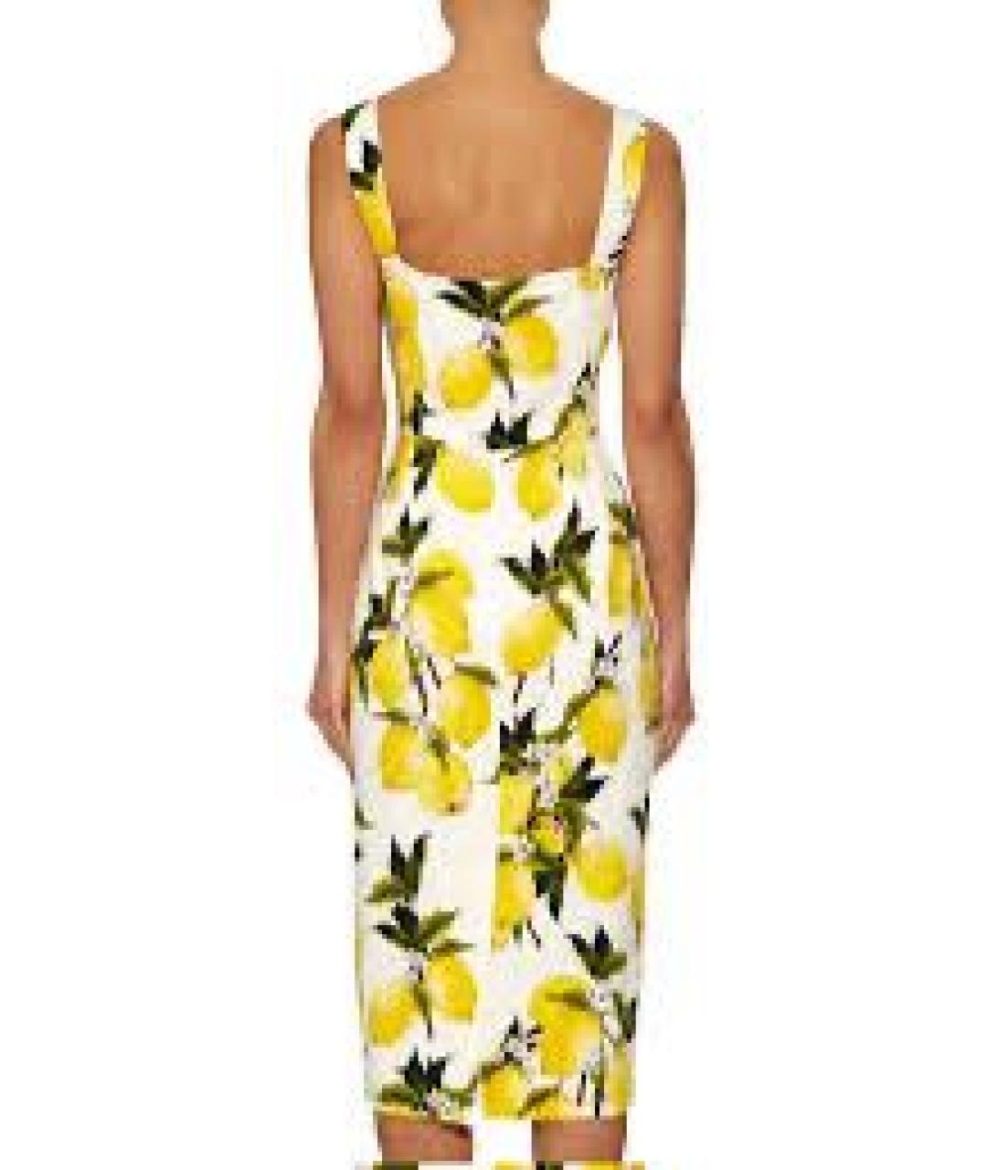 DOLCE&GABBANA Зеленые шелковое коктейльное платье, фото 4