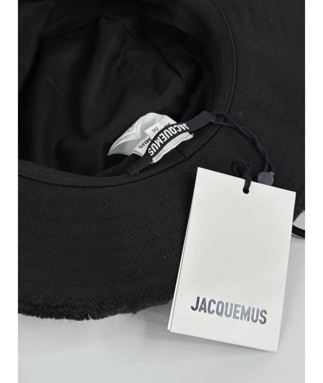 JACQUEMUS Черная хлопковая панама, фото 5