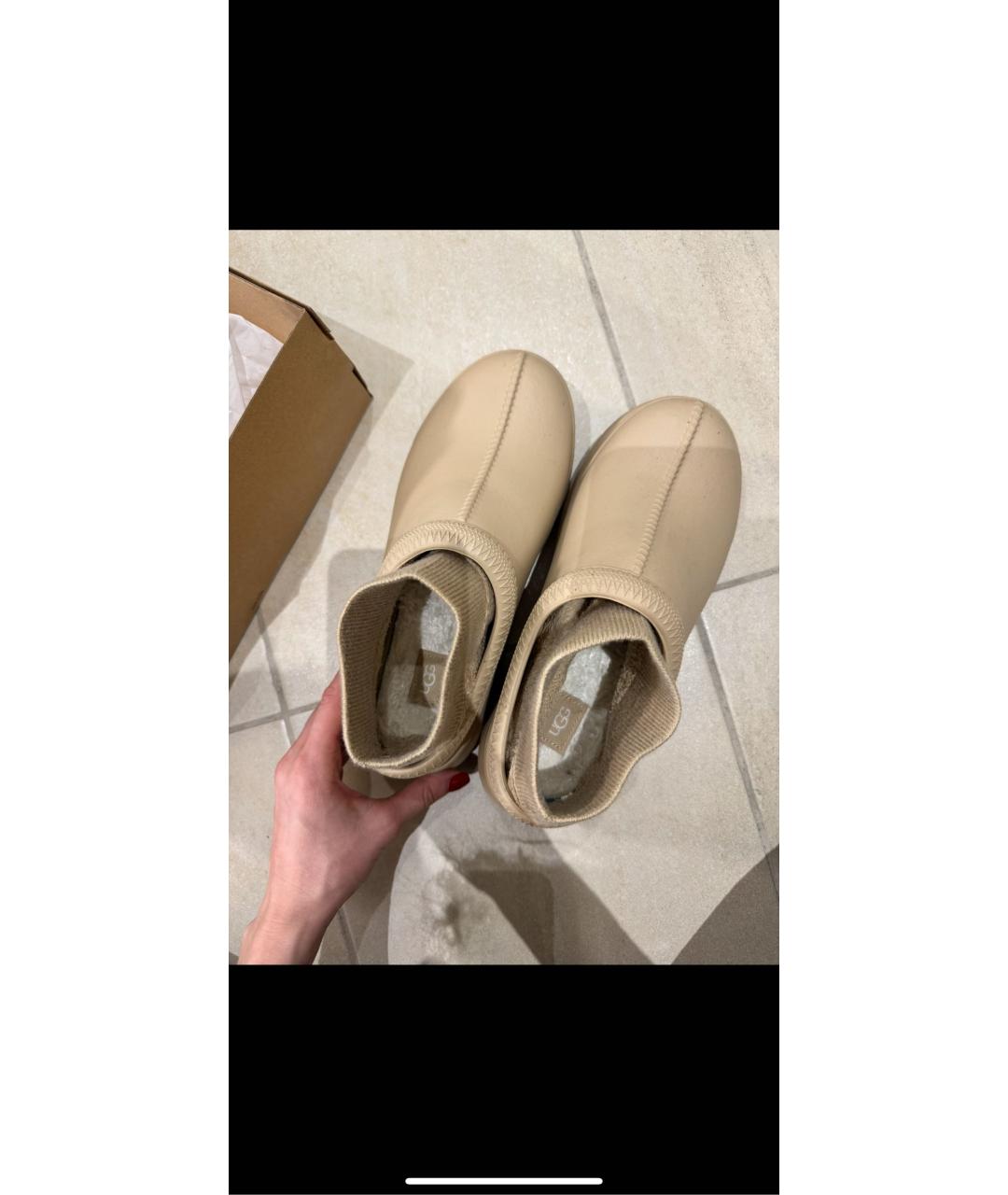 UGG AUSTRALIA Бежевые резиновые ботинки, фото 2