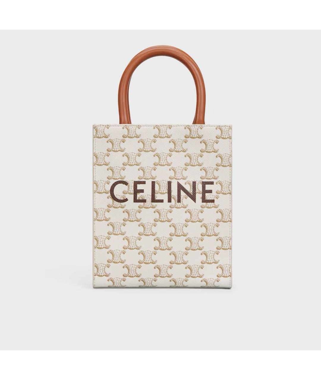 CELINE Бежевая сумка тоут, фото 3