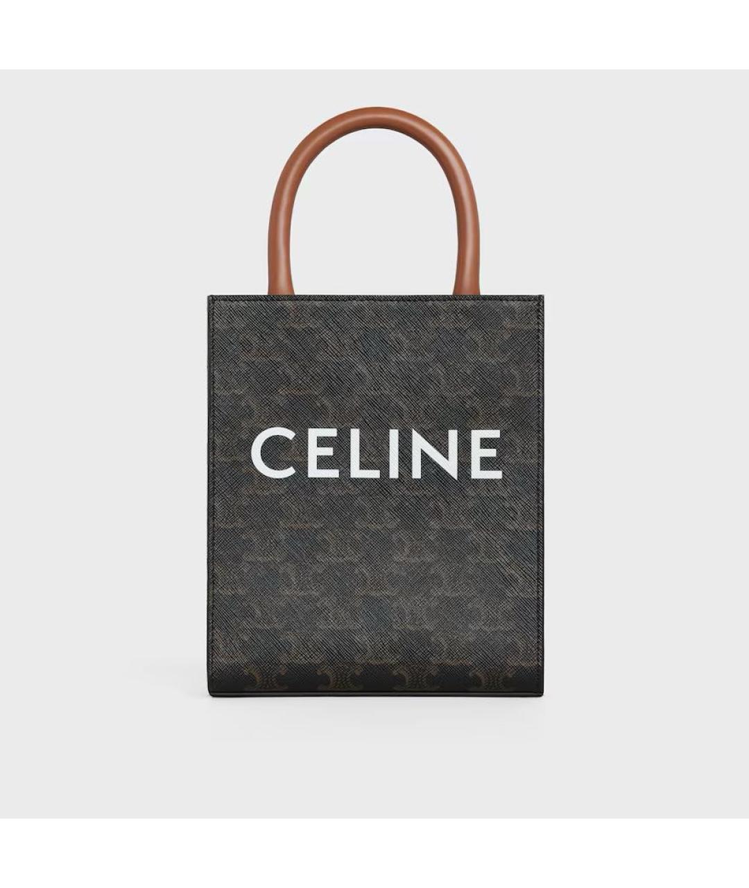 CELINE Коричневая сумка тоут, фото 3